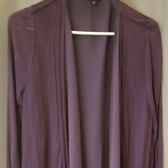 Simply Vera Vera Wang Sweaters - Simply Vera Wang Purple Lightweight Cardigan